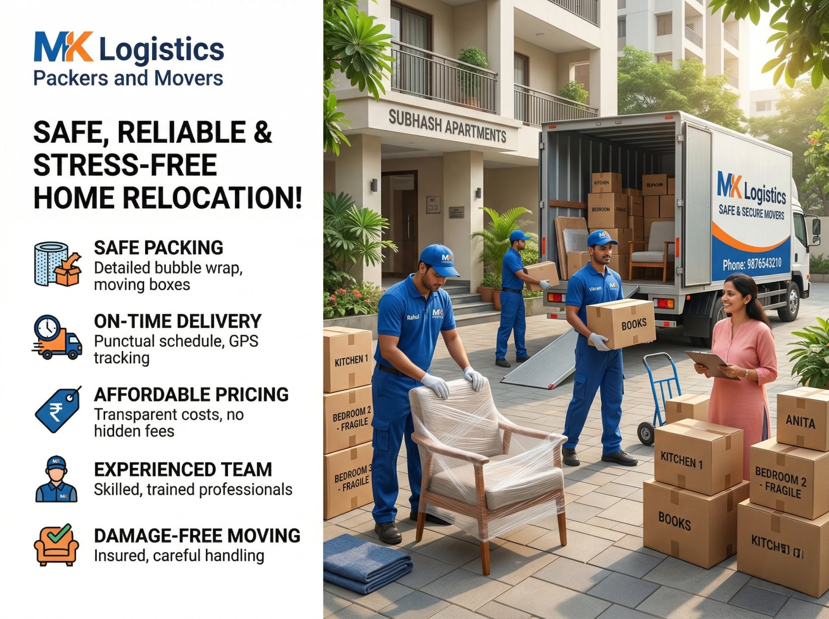 Team loading truck